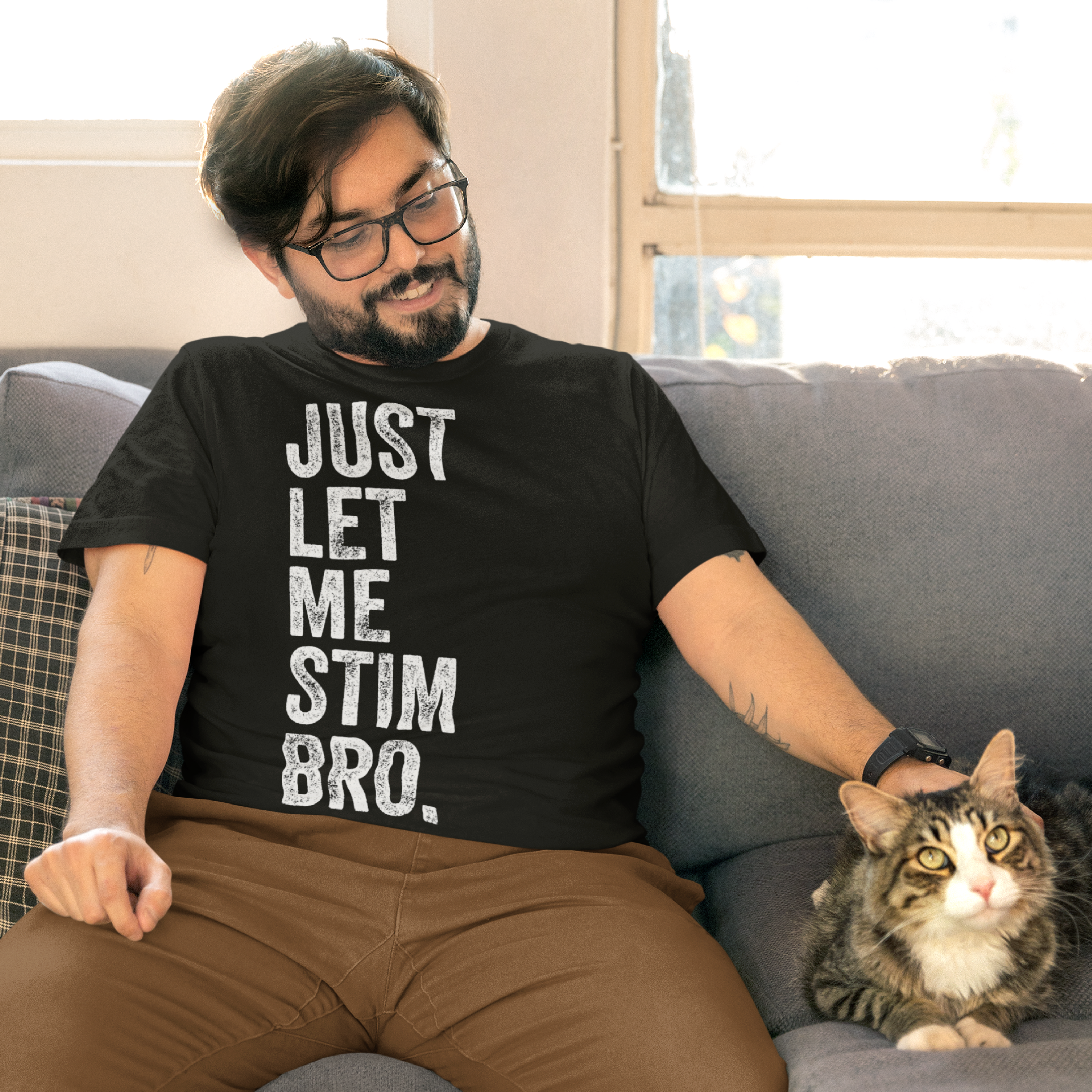 JUST LET ME STIM BRO.® Vintage Classic T-Shirt